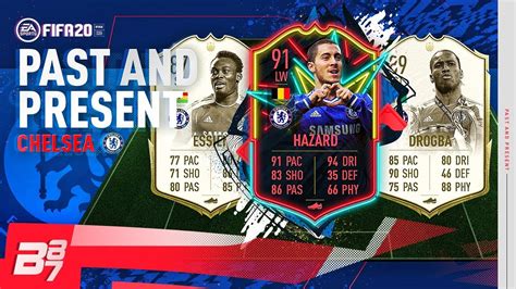 PAST AND PRESENT CHELSEA SQUAD BUILDER W ICON DROGBA OTW 91 HAZARD