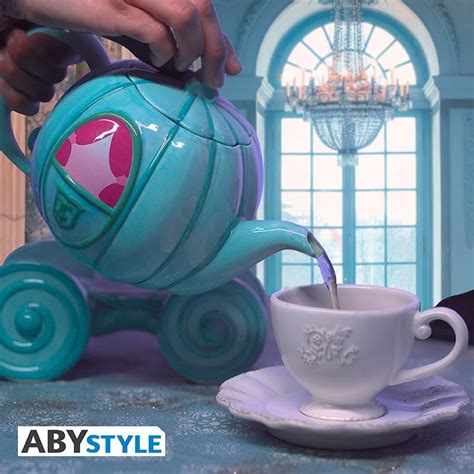 Bule E Xicara Cinderela - DISNEY - Bule de chá- carruagem da Cinderella