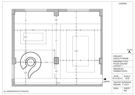 False Ceiling Design Plan