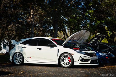 White Honda Civic Type R On White Enkei Rsm Wheels Benlevy