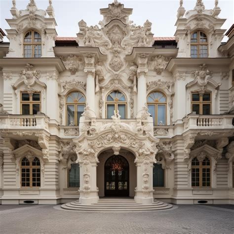 Premium AI Image | Baroque palace facade