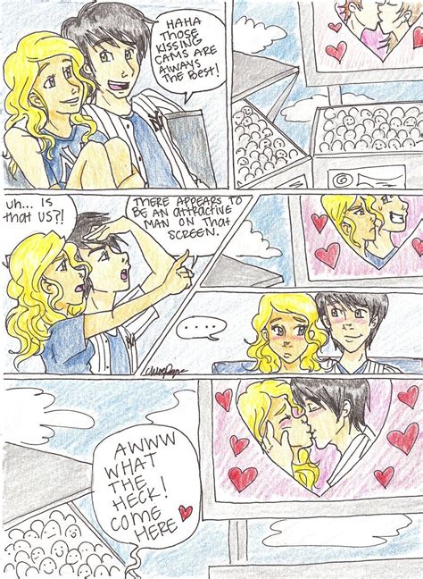 We Can See U On The Kissin Cam By Chloisssx3 On Deviantart Percy Jackson Funny Percy Jackson