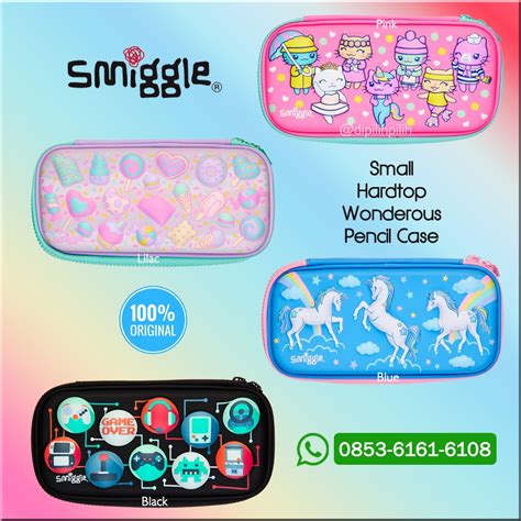 Jual Smiggle Original Wonderous Hardtop Case Tempat Pensil Kotak Pensil