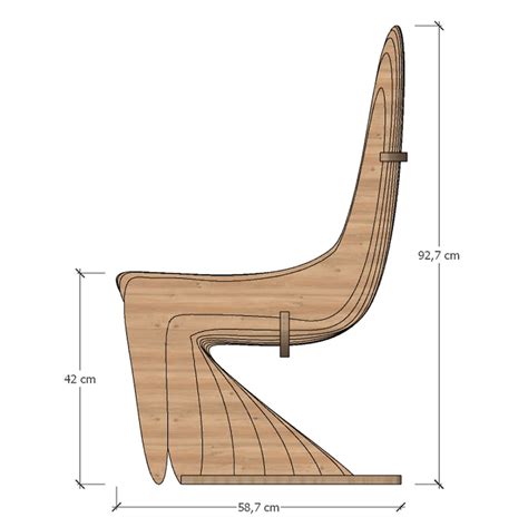 Parametric Chair Design Dxf File Cnc Cut Plywood Chair Custom