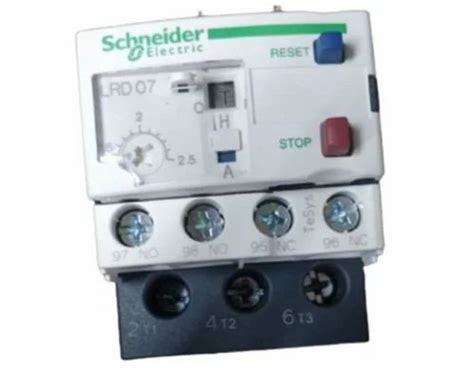 50 Hz Single Phase Schneider Lrd07 Overload Relay Automation Grade