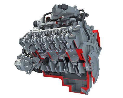 Cutaway v8 engine animation 3D model - TurboSquid 1330874