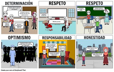 Características del Liderazgo Storyboard by 98e927f4