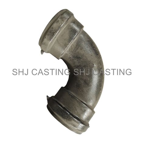 Epoxy Powder Ductile Iron Fittings Double Socket Flanged 45 90 Degree