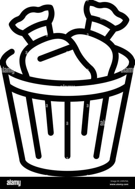 Bio Bin Icon Outline Vector Bag Trash Waste Garbage Stock Vector