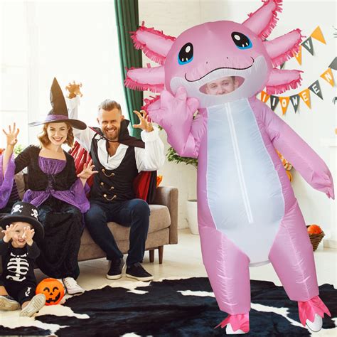 Seeds Of Light Inflatable Costume Adult Axolotl Costumes Halloween Blow