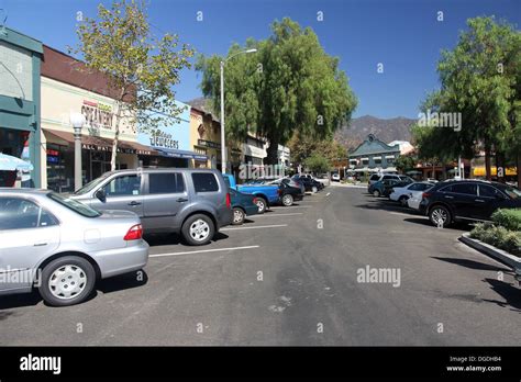 Downtown Sierra Madre California Stock Photo Alamy