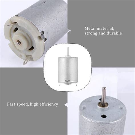 Rpm V Ma High Torque Magnetic Cylindrical Dc Motor Silver