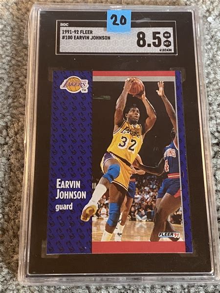 Lot Detail MAGIC JOHNSON 1991 92 FLEER SGC 8 5 NR MINT MINT