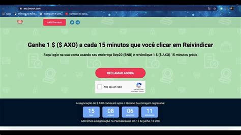 AIRDROP PAGANDO Ganhe 1 DÓLAR a cada 15 minutos Token AXO YouTube
