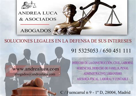 Abogados Madrid Bufete Abogados Madrid Andrea Luca And Asociados Derecho