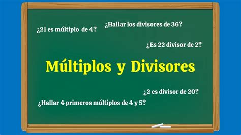 Múltiplos y divisores de números explicación 8 ejercicios resueltos