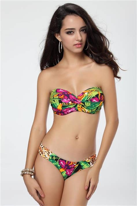 Swimwear Bikini Set Top Bottom Swimwear Bandeau Hot Sex Picture