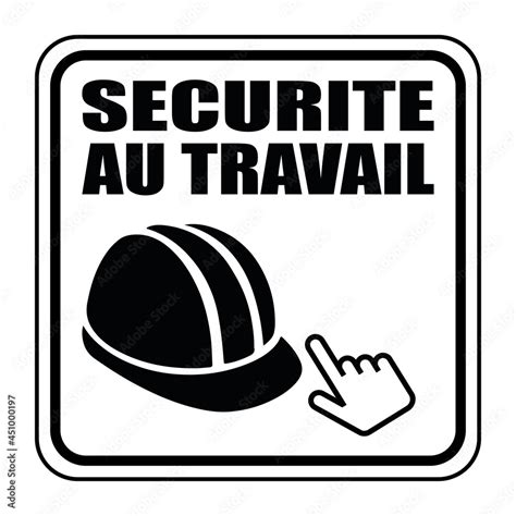 Logo sécurité au travail Stock Vector Adobe Stock