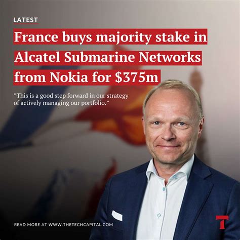 France Buys Majority Stake In Alcatel Submarine Networks From Nokia For