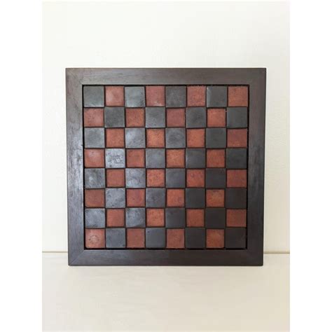 Vintage Handcrafted Chess Board | Chairish