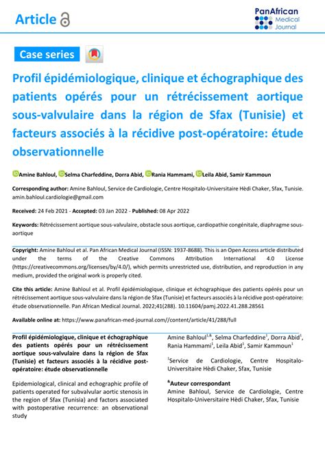 PDF Profil épidémiologique clinique et échographique des patients