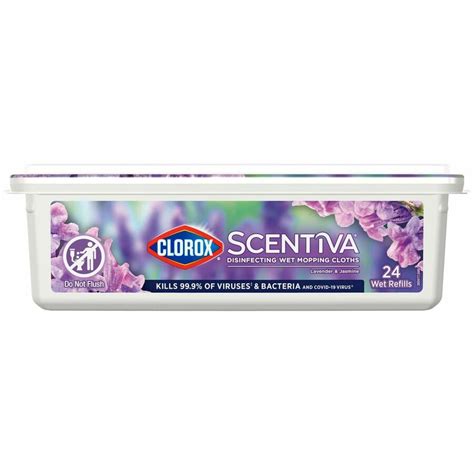 Clorox Scentiva Disinfecting Wet Mopping Cloth Refills 5 9 Width X