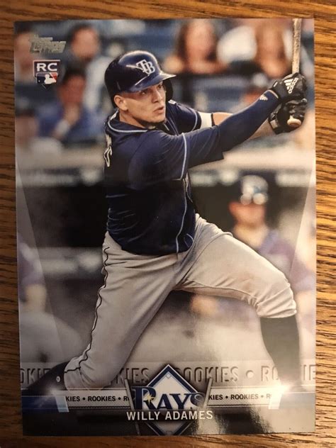 Topps Salute Rookies Rc Willy Adames Tampa Bay Rays Ebay