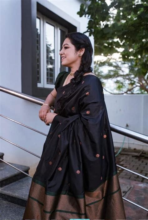 Black Color Silk Saree