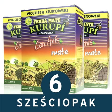 Pak Yerba Mate Kurupi Con Anis X G Kg Wojciech Cejrowski