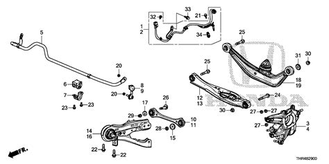 Honda Odyssey Arm R Rr Lower Rear Steering Thr A