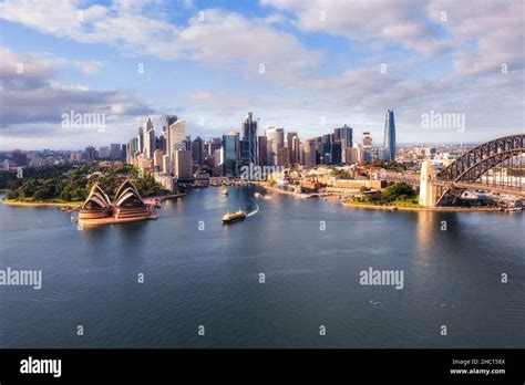 CIrcular Quay and the Rocks of Sydney city CBD Harbour waterfront in ...