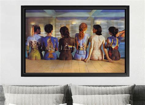 Pink Floyd Back Catalogue Canvas Poster Naked Women Wall Art Pink