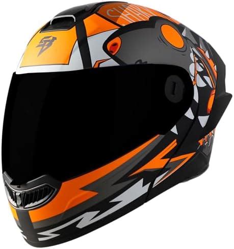 Steelbird Helmets SBA 8 Sharky Dual Visor Flip Up Helmets For Men