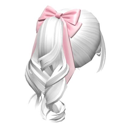 Soft Wavy Flowy Ponytail W Bow White Roblox Item Rolimon S