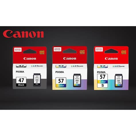 Canon PG47 Black CL57 CL57s Color Original Ink Cartridges For E400