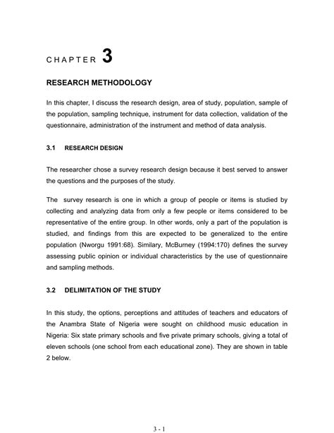 Chapter 3 Methodology Example In Research Architectural Thesis Hot