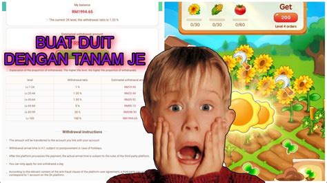 TNG FREE HINGGA RM100 HANYA DENGAN MAIN GAME TANAM TANAM SAYUR JE