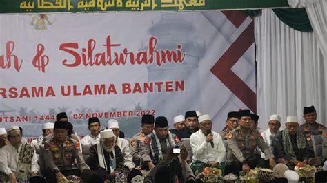 Sowan Ke Banten Kapolri Minta Doa Dari Kiai Dan Ulama Untuk Kesuksesan