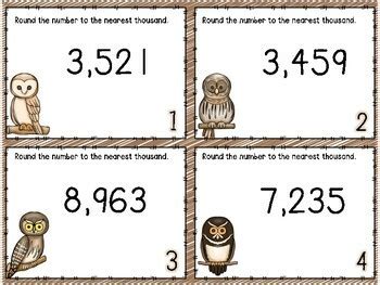 Rounding To The Thousands Place Task Cards Boom Cards Also Included