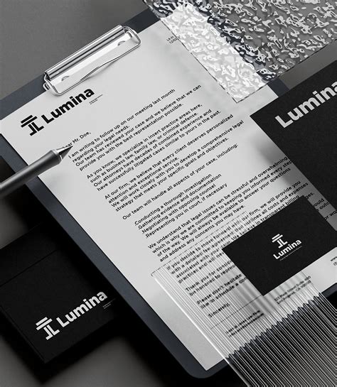 Lumina Law Firm Brand Identity On Behance