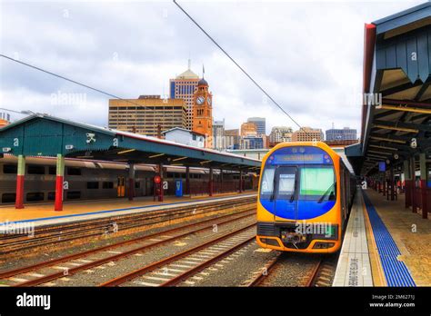 Cityscape Of Sydney Central Station With Intercity Overland Train On