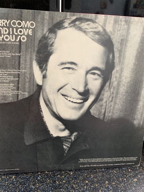 Perry Como And I Love You So Vinyl Record Lp Album Sf 8360 1973