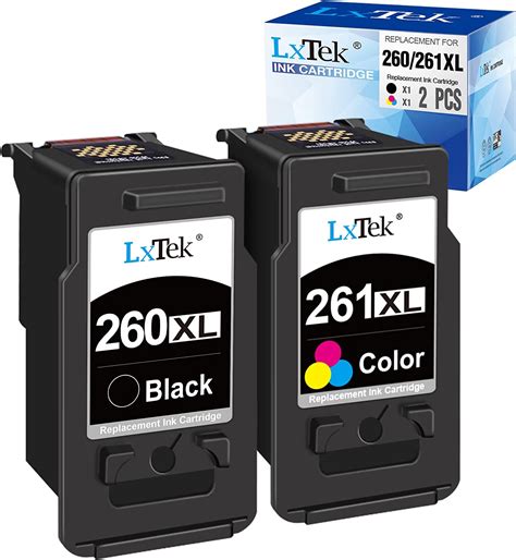 Lxtek Remanufactured Ink Cartridge Replacement For Canon 260xl Pg 260 Pg 260xl Cl 261 Cl 261xl