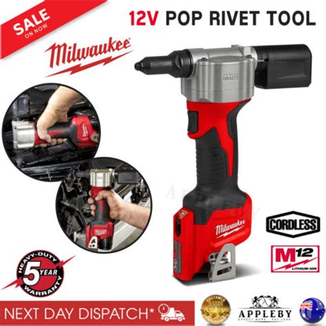 Milwaukee Cordless V Pop Rivet Tool Blind Hand Riveter Gun Skin