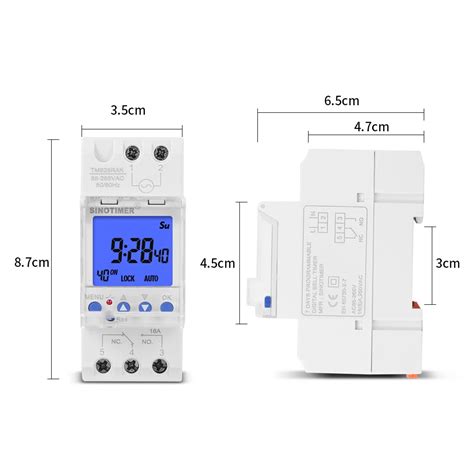 Commutateur De Temps Programmable Num Rique Sur Rail Din Minuterie D