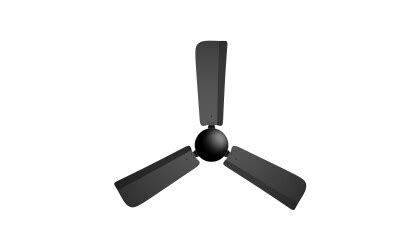 INNO ONE Elegant Plain 1200mm 5 Star Rated BLDC Ceiling Fan Black