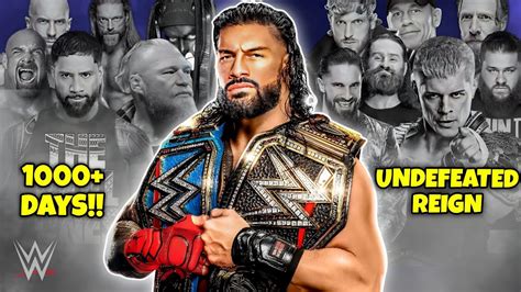 Roman Reigns Every Universal Title Defence Of His Record Setting