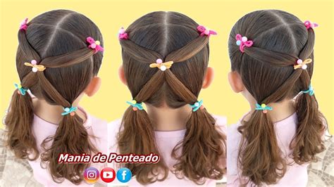 Penteado Infantil Súper Rápido e Fácil para Escola Super Quick Easy