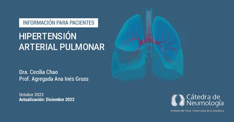 Hipertensión Arterial Pulmonar Cátedra De Neumología