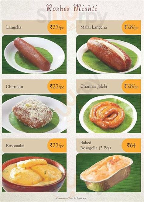 Sweet Bengal Men Mumbai Main Menu Sluurpy